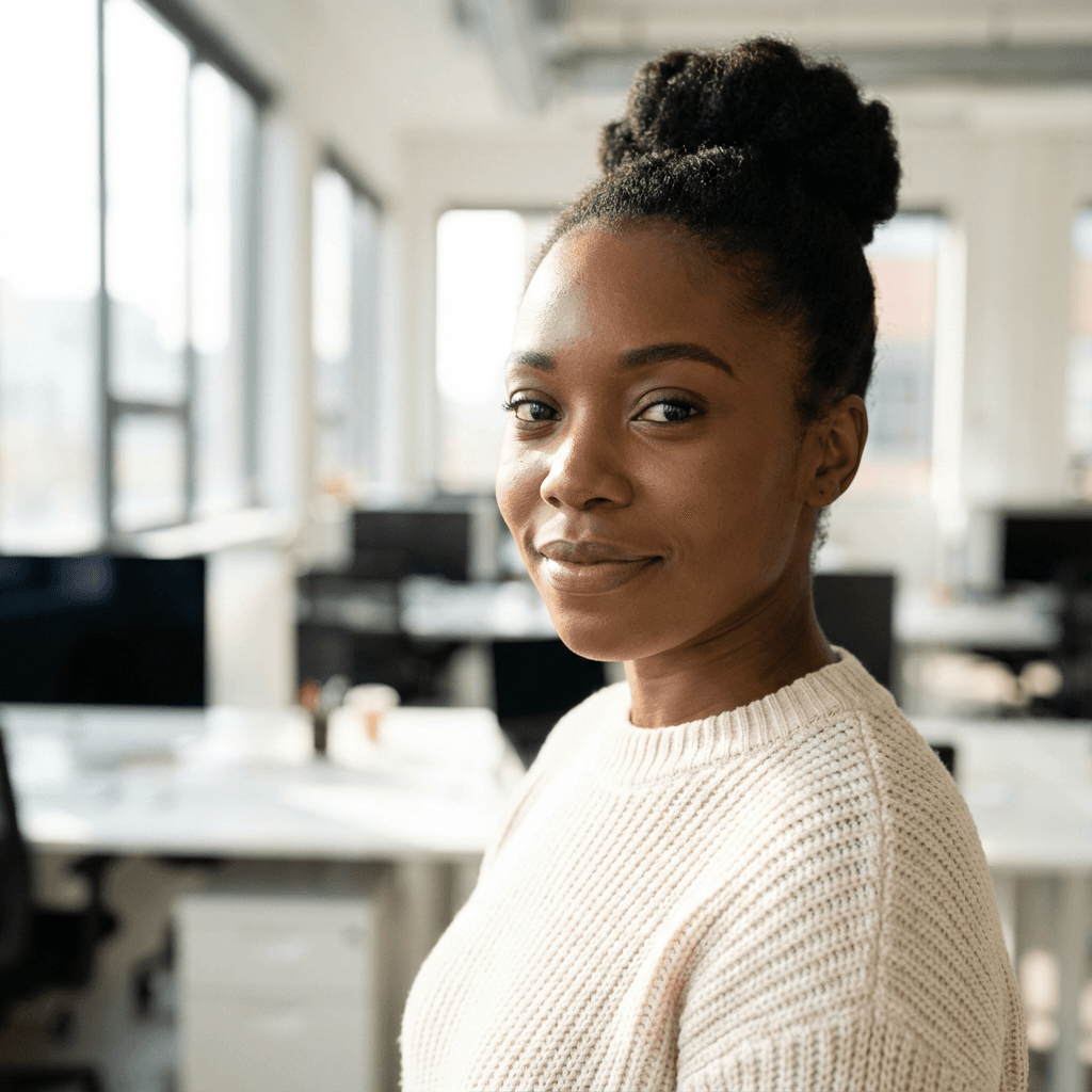 Sophie Williams checking her reservation confirmation on the platform